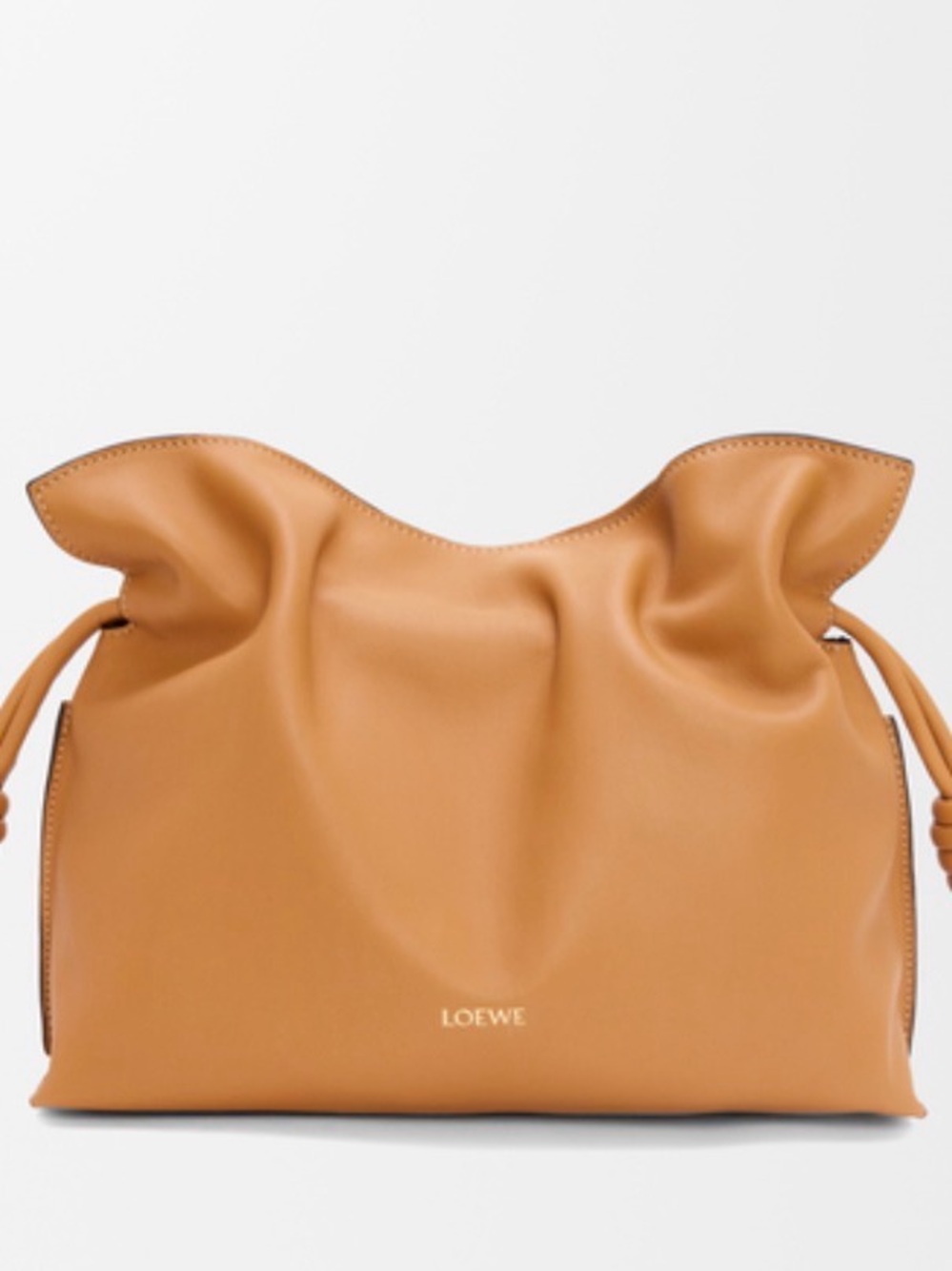LOEWE Mini Flamenco Clutch Crossbody in Nappa calfskin in Warm Desert